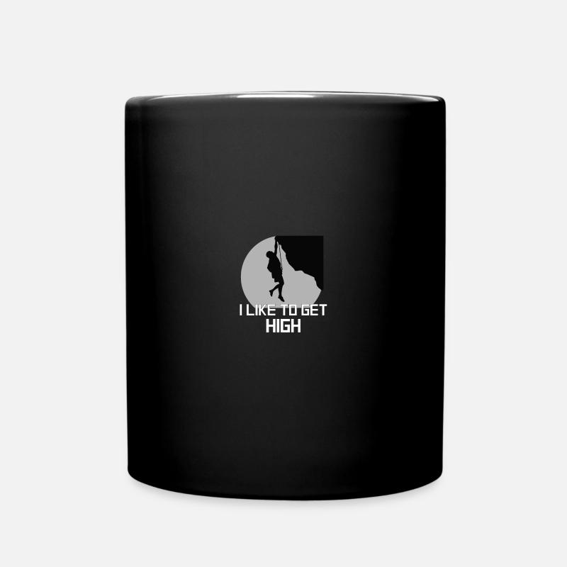 Rock Climbing - Tasse einfarbig - Schwarz