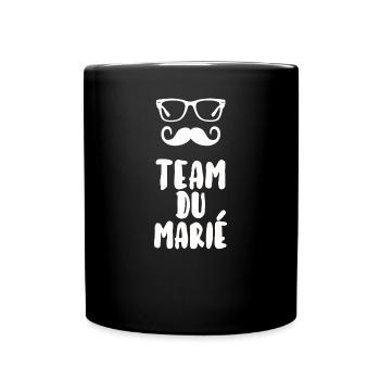 Team du marié - Mug uni - noir - Devant