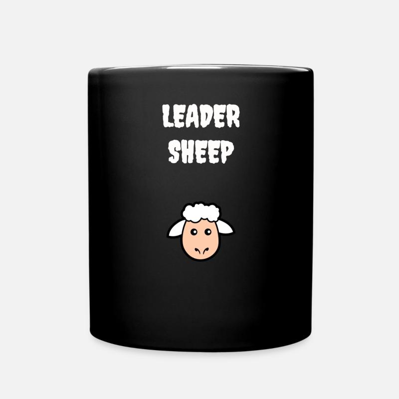 Leader sheep - Full Colour Mug - black