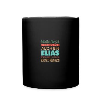 Elias - Tasse einfarbig - Schwarz - Vorne