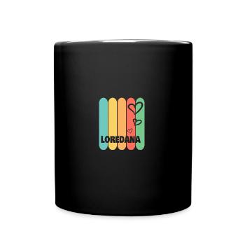 Loredana - Tasse einfarbig - Schwarz - Vorne