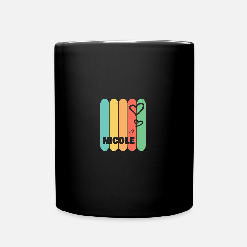 Herzen Nicole - Tasse einfarbig - Schwarz