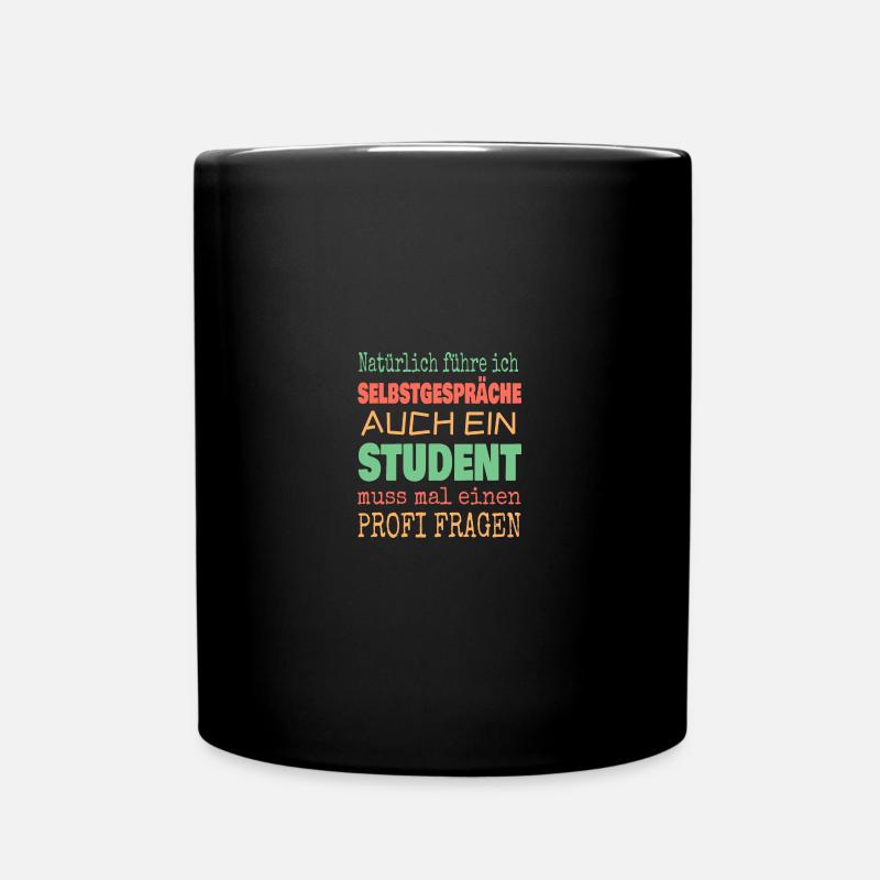 Student - Tasse einfarbig - Schwarz
