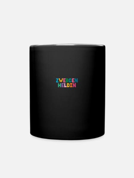 Erzieherinnen mit Herz Kindergärtnerinnen Geschenk - Tasse einfarbig - Schwarz