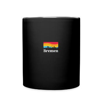 Bremen Retro Sights Skyline Souvenir - Full Colour Mug - black - Front