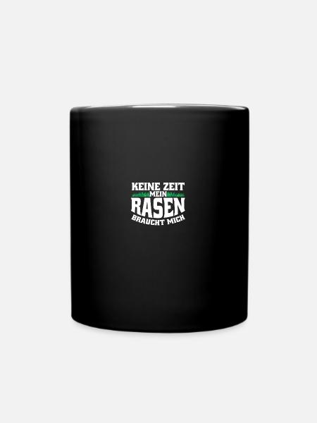 Gartenfreunde Rasenflüsterer Platzwart Geschenk - Tasse einfarbig - Schwarz
