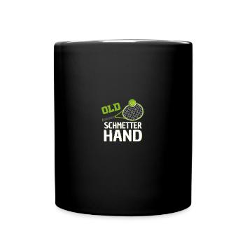 Tennisspieler Tennisspiel Tennis Geschenk - Tasse einfarbig - Schwarz - Vorne