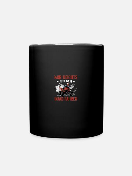 Quad Quadbike Quadfahrer Geschenk - Tasse einfarbig - Schwarz