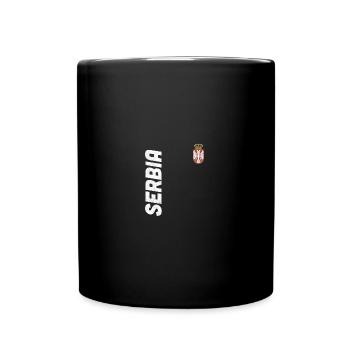Serbia Serbian Flag Srbija Serbs Gift - Full Colour Mug - black - Front