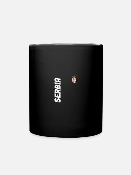 Serbie Drapeau serbe Srbija Serbes Cadeau - Mug uni - noir