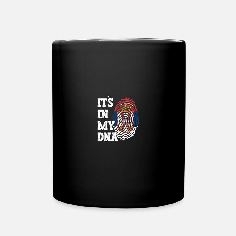 Serbie Drapeau serbe Srbija Serbes Cadeau - Mug uni - noir