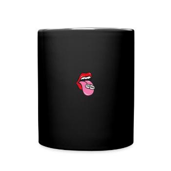 Techno Music Raver Electro Musik DJ Discjokey - Full Colour Mug - black - Front