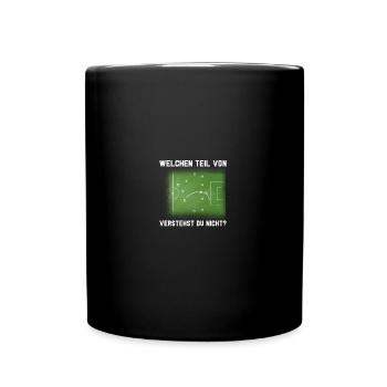 Schiedsrichter Abseitsregel Schiri Trikot Geschenk - Tasse einfarbig - Schwarz - Vorne