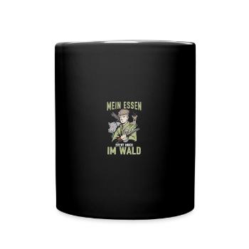 Jagd Jäger Jagen Jagdsprüche Geschenk - Tasse einfarbig - Schwarz - Vorne