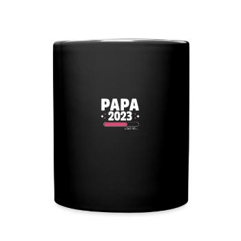 Papa 2023 Futur Cadeau Père à Être - Mug uni - noir - Devant