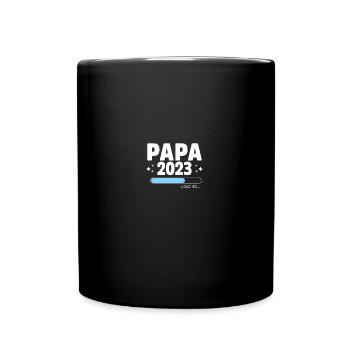 Papa 2023 Futur Cadeau Père à Être - Mug uni - noir - Devant