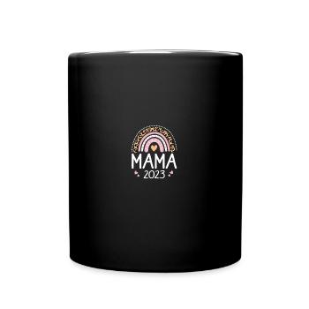 Expectant Mom 2023 Announce Pregnancy - Full Colour Mug - black - Front