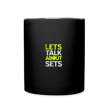 Tennis player Tennis player gift tennis ball - Full Colour Mug - black - Front