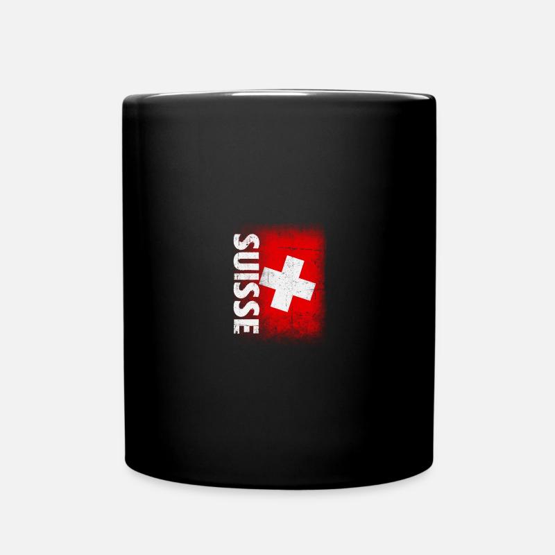 Drapeau suisse Suisse Drapeau Suisse - Mug uni - noir