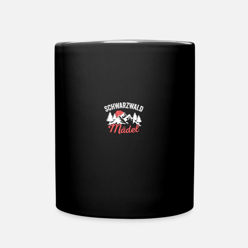 Schwarzwaldmädel Schwarzwald Bollenhut Freiburg - Tasse einfarbig - Schwarz
