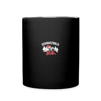 Schwarzwaldbub Schwarzwald Bollenhut Freiburg - Tasse einfarbig - Schwarz - Vorne