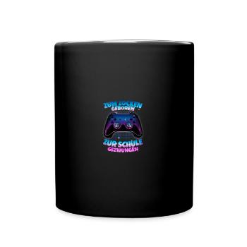 Zocker Geschenk Gamer Videospiele zocken Retrogame - Tasse einfarbig - Schwarz - Vorne