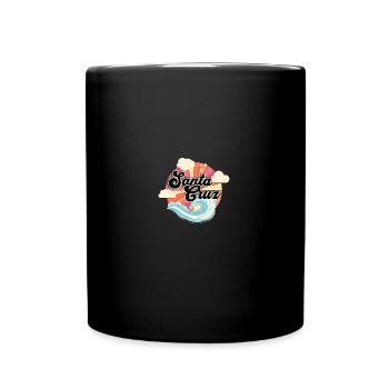 Santa Cruz Hoodie CA California Beach Kalifornien - Tasse einfarbig - Schwarz - Vorne