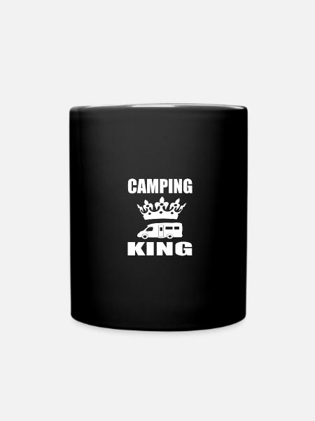 camping - Tasse einfarbig - Schwarz