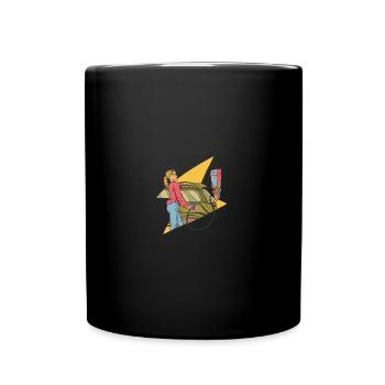 Electric Car - Full Colour Mug - black - Front