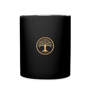 Arbre de Vie, Yoga spirituel nordique celtique - Mug uni - noir - Devant