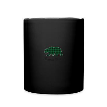 Mama Bear - Tasse einfarbig - Schwarz - Vorne