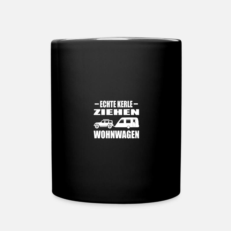 Camping - Tasse einfarbig - Schwarz