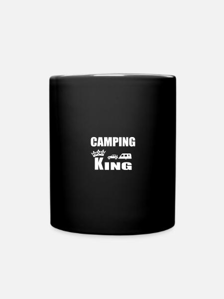 Camping - Tasse einfarbig - Schwarz