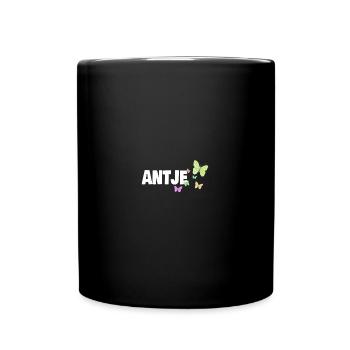 Vornamen Antje - Tasse einfarbig - Schwarz - Vorne