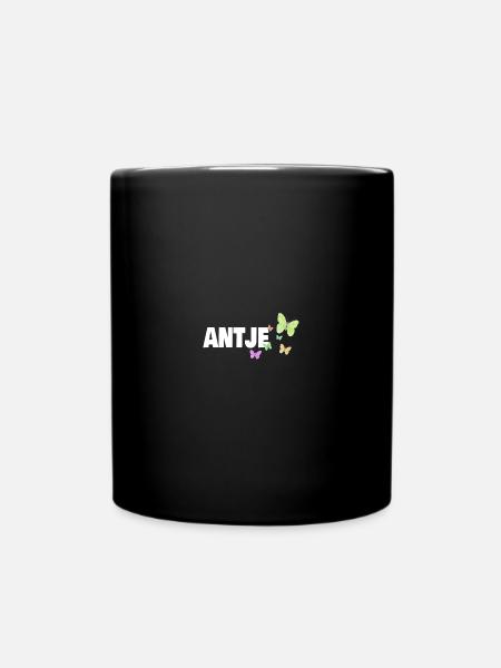 Vornamen Antje - Tasse einfarbig - Schwarz