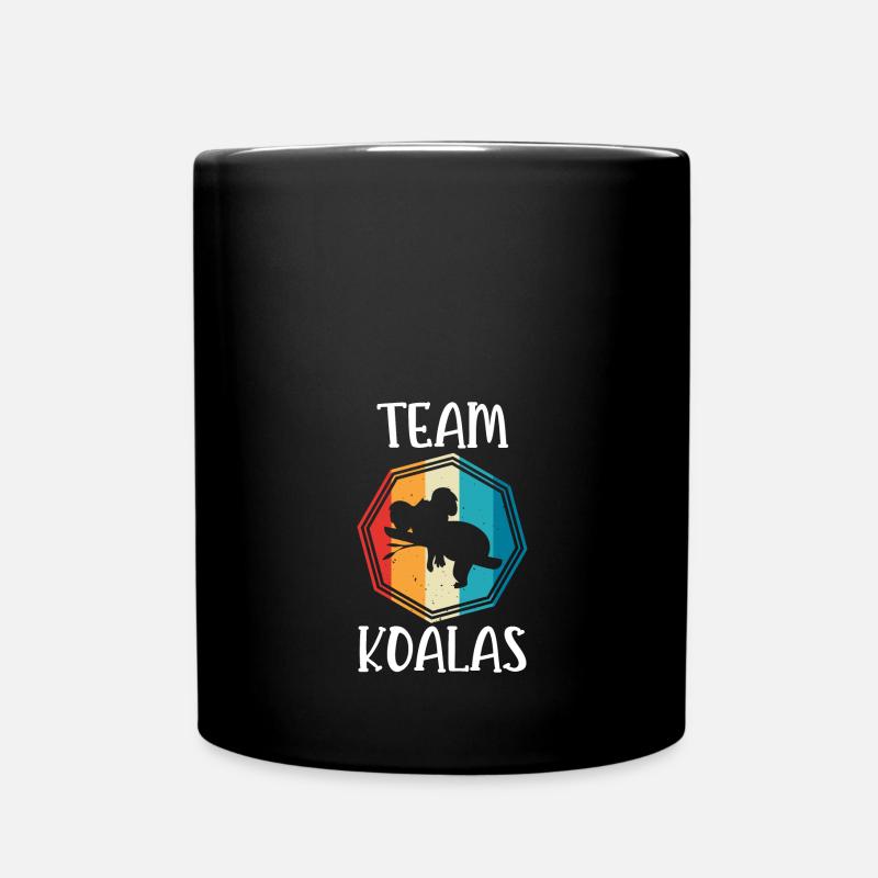 Team Koalas - Tasse einfarbig - Schwarz