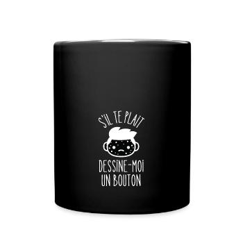 dessine-moi un bouton - Mug uni - noir - Devant
