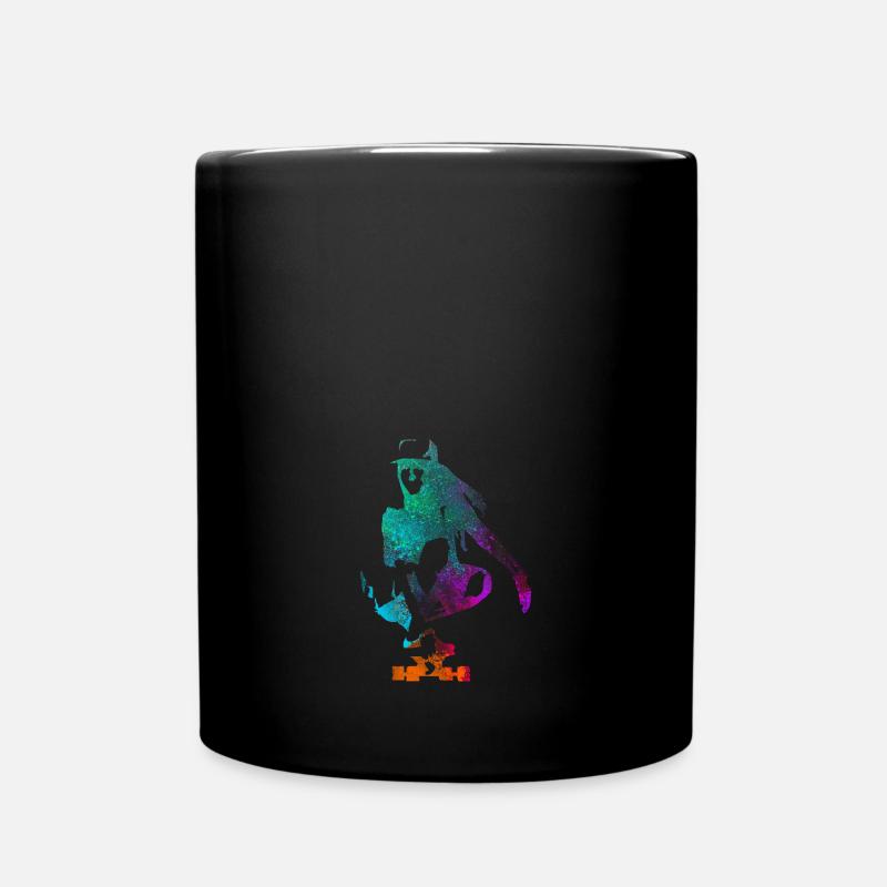 Fille patineuse néon - Mug uni - noir