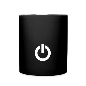 power [white] - Tasse einfarbig - Schwarz - Vorne