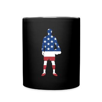 Sport Us Flag Jorkyball - Full Colour Mug - black - Front