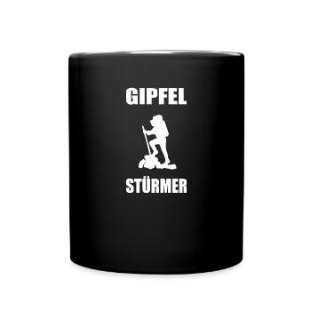 Wandern - Tasse einfarbig - Schwarz - Vorne