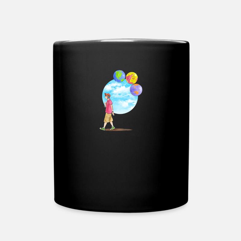Kinder- und Astronomieballone - Tasse einfarbig - Schwarz