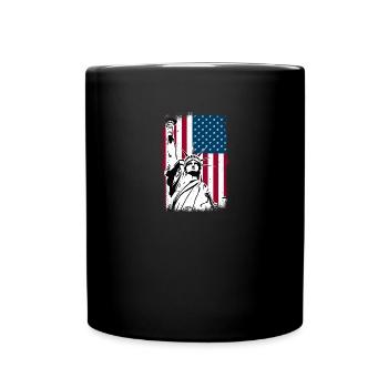 Statue de la Liberté Amérique - Mug uni - noir - Devant