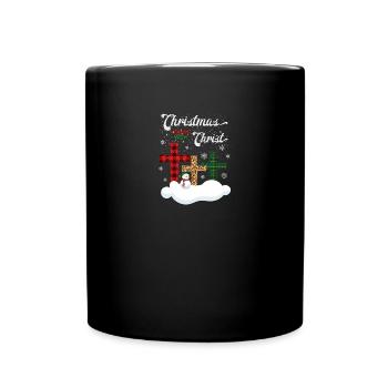 Christmas Begins With Christ - Full Colour Mug - black - Front