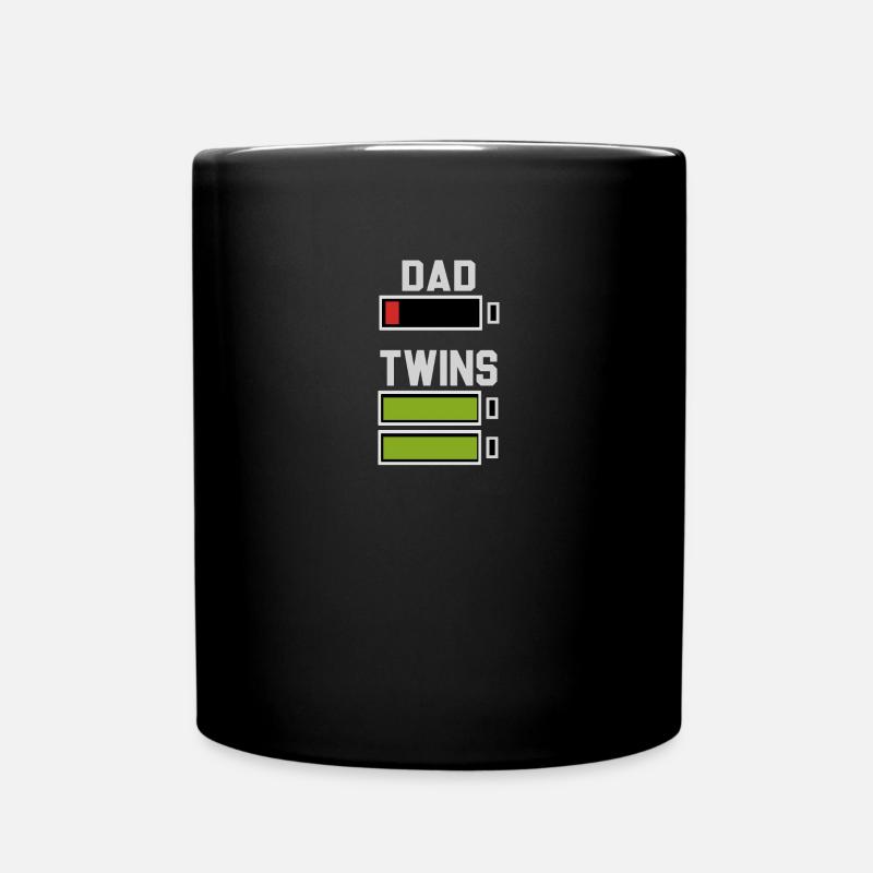 Papa jumeaux - Mug uni - noir