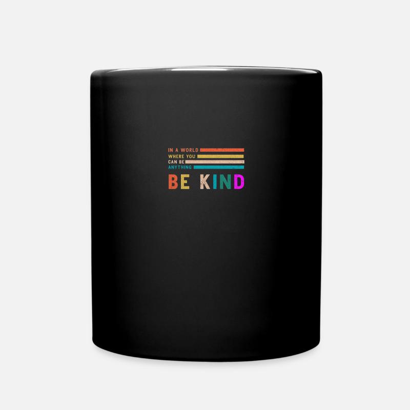 Be Kind - Full Colour Mug - black
