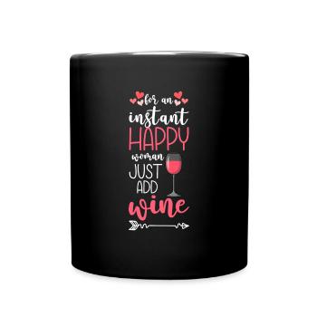 Happy holiday - Full Colour Mug - black - Front