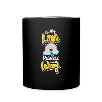 Pregnant Mama Heart - Full Colour Mug - black - Front