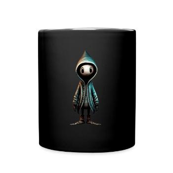 Niedliches Monster - Tasse einfarbig - Schwarz - Vorne
