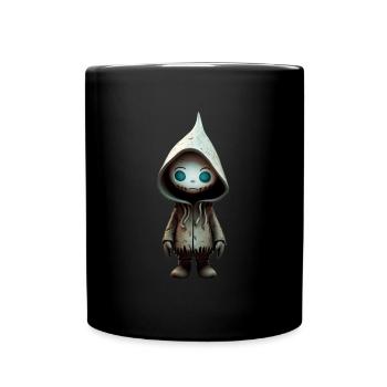 Niedliches Monster - Tasse einfarbig - Schwarz - Vorne